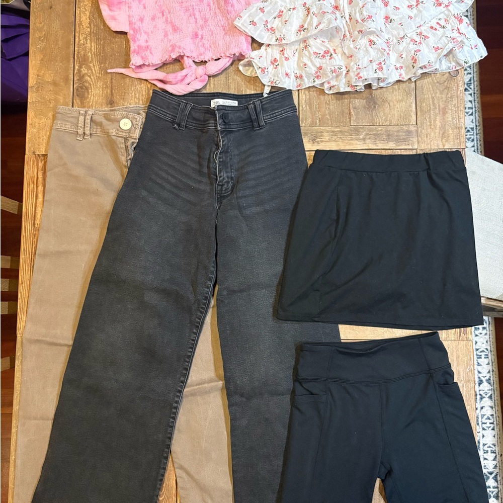 Girls’ Size 12 Mixed Clothing Lot (includes Abercrombie, Zara, Zella, etc)